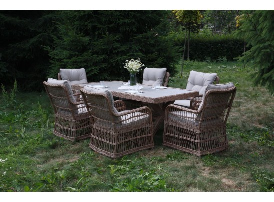 Обеденный комплект ISABELLA из искусственного ротанга в Каменске-Уральском