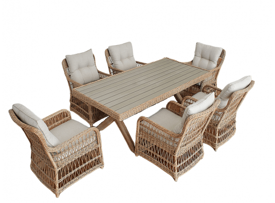 Обеденный комплект ISABELLA из искусственного ротанга в Каменске-Уральском