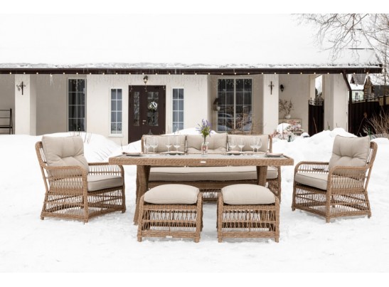 Обеденный комплект ALBERT из искусственного ротанга в Каменске-Уральском