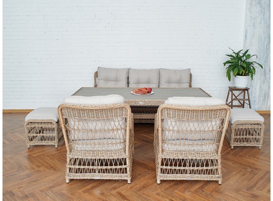 Обеденный комплект ALBERT из искусственного ротанга в Каменске-Уральском