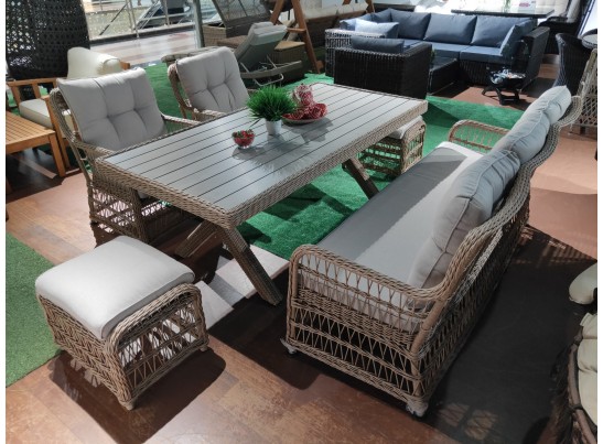 Обеденный комплект ALBERT из искусственного ротанга в Каменске-Уральском