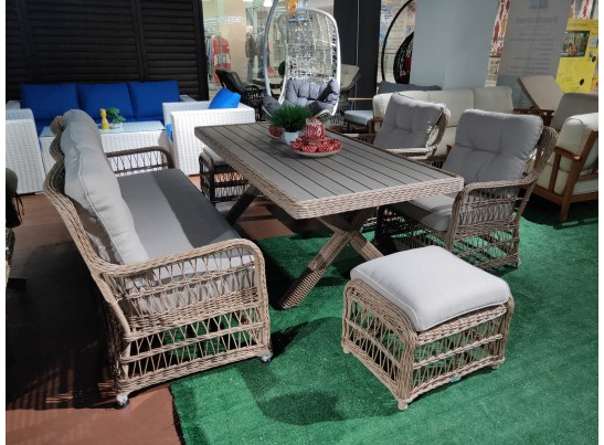 Обеденный комплект ALBERT из искусственного ротанга в Каменске-Уральском