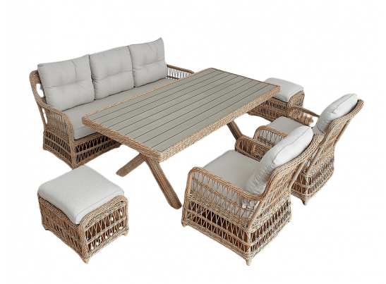 Обеденный комплект ALBERT из искусственного ротанга в Каменске-Уральском