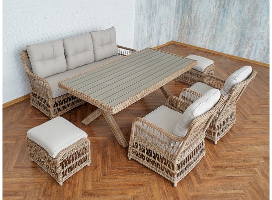 Обеденный комплект ALBERT из искусственного ротанга в Каменске-Уральском