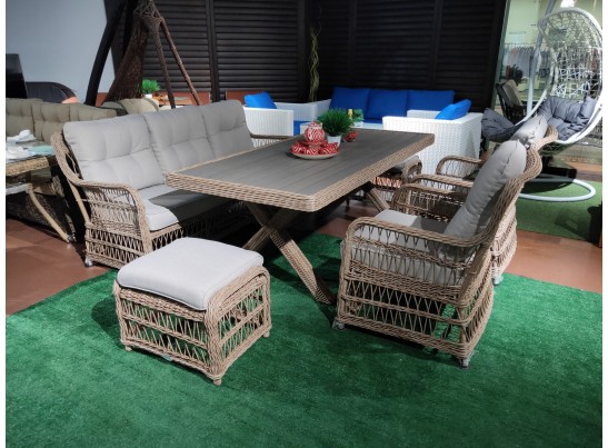 Обеденный комплект ALBERT из искусственного ротанга в Каменске-Уральском