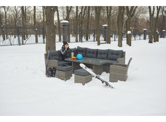 Угловой комплект Genry из искусственного ротанга в Каменске-Уральском