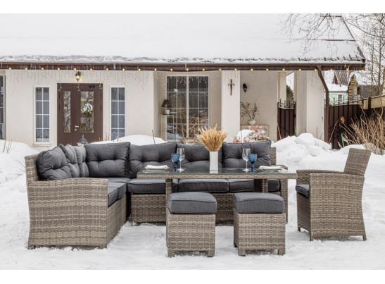 Угловой комплект Genry из искусственного ротанга в Каменске-Уральском