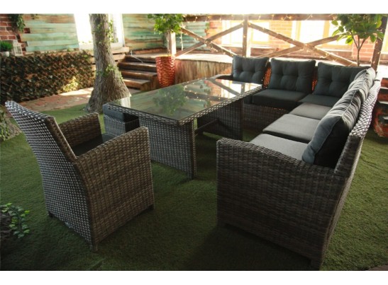 Угловой комплект Genry из искусственного ротанга в Каменске-Уральском