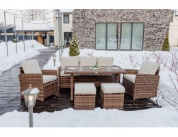  Комплект мебели ZOYA из искусственного ротанга (коричневый)