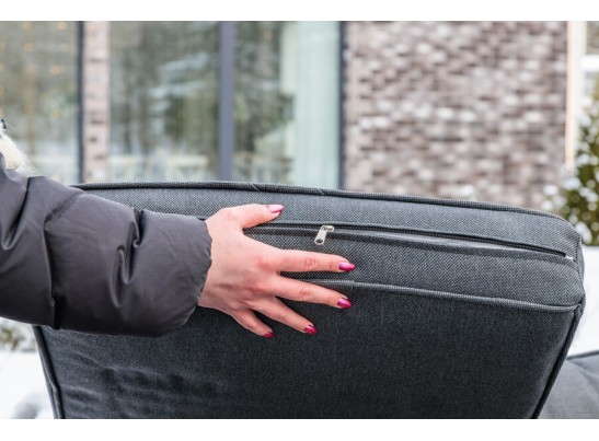 Комплект мебели ZOYA из искусственного ротанга (серый) в Каменске-Уральском