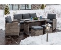 Комплект мебели ZOYA из искусственного ротанга (серый) в Каменске-Уральском