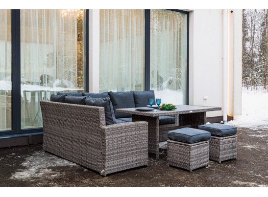 ZORRO серый комплект мебели из искусственного ротанга в Каменске-Уральском