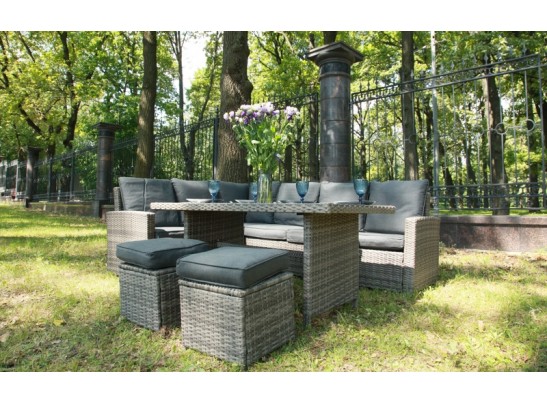 ZORRO серый комплект мебели из искусственного ротанга в Каменске-Уральском