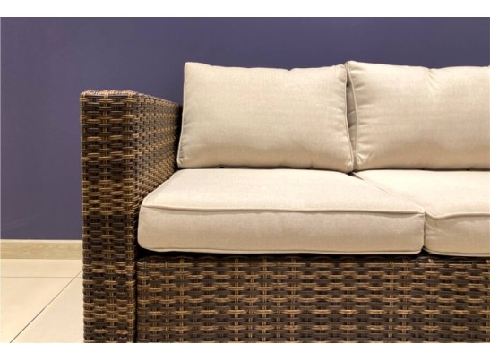 Лаунж-зона KARL с трёхместным диваном (коричневая) в Каменске-Уральском