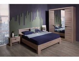 Спальня "Гарда" 2 (возможный вариант комплектации), ясень