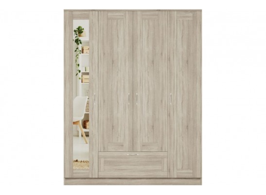 Шкаф 4 двери и 1 ящик с зеркалами СИРИУС 4 2.02.01.041.1 в Каменске-Уральском