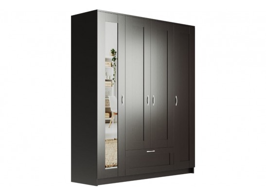 Шкаф 4 двери и 1 ящик с зеркалами СИРИУС 4 2.02.01.041.1 в Каменске-Уральском