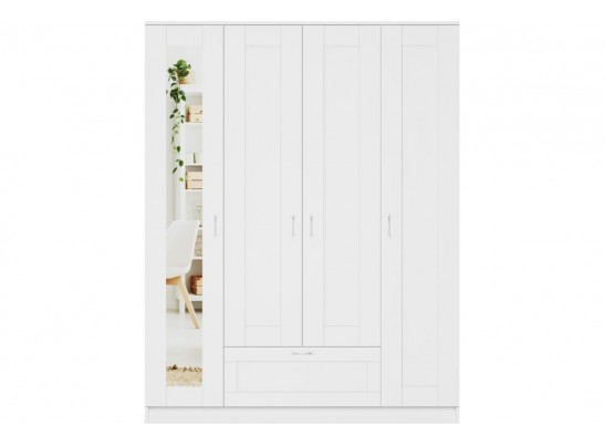 Шкаф 4 двери и 1 ящик с зеркалами СИРИУС 4 2.02.01.041.1 в Каменске-Уральском