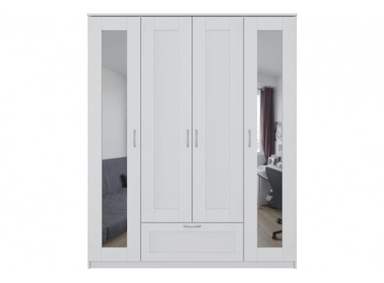 Шкаф Шведский Стандарт 4 двери и 1 ящик с зеркалами СИРИУС 4 2.02.01.042.1 в Каменске-Уральском