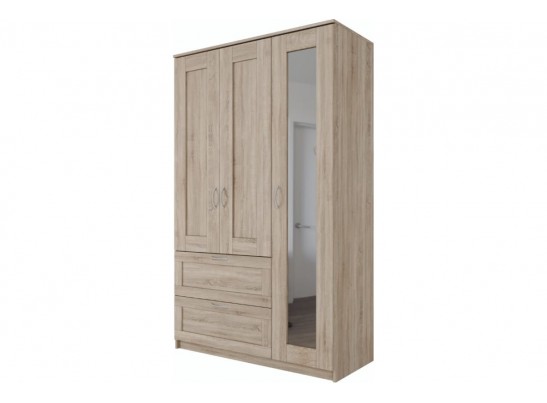 Шкаф 3 двери и 2 ящика СИРИУС 3 2.02.01.080.1 в Каменске-Уральском