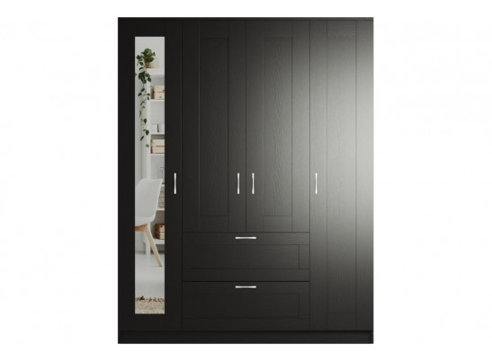 Шкаф 4 двери и 2 ящика с зеркалами СИРИУС 4 2.02.01.091.1 в Каменске-Уральском