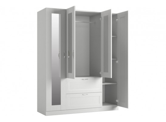 Шкаф 4 двери и 2 ящика с зеркалами СИРИУС 4 2.02.01.091.1 в Каменске-Уральском