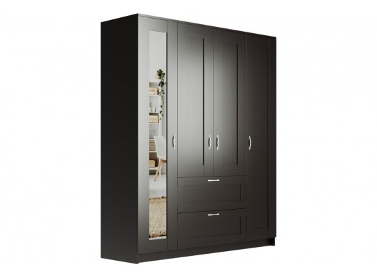 Шкаф 4 двери и 2 ящика с зеркалами СИРИУС 4 2.02.01.091.1 в Каменске-Уральском