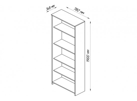 Стеллаж СИРИУС 5 полок 2.02.07.120.1 в Каменске-Уральском