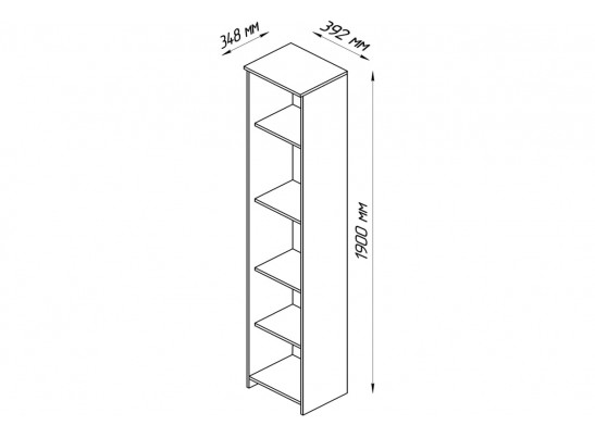 Стеллаж СИРИУС 5 полок 2.02.07.150.1 в Каменске-Уральском