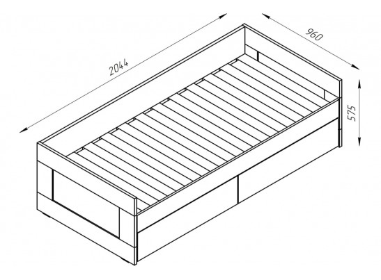 Кровать двуспальная раздвижная с ящиками СИРИУС в Каменске-Уральском