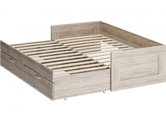 Кровать двуспальная раздвижная с ящиками СИРИУС в Каменске-Уральском