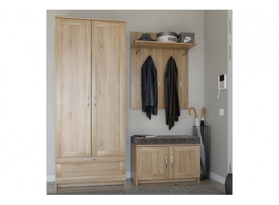 Вешалка настенная с полкой СИРИУС 2.02.11.260.1 в Каменске-Уральском