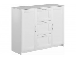 Тумба/комод СИРИУС 2 двери со стеклом и 3 ящика 2.02.03.380.1