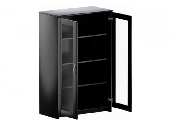 Тумба/комод СИРИУС 2 двери со стеклом 2.02.03.390.1 в Каменске-Уральском