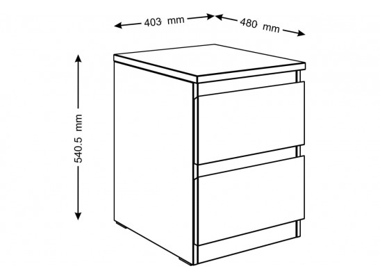 Прикроватная тумба МАЛЬТА 2.05.03.010.1 в Каменске-Уральском