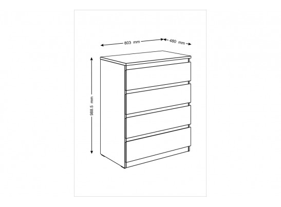 Комод МАЛЬТА 2.05.02.070.1 в Каменске-Уральском