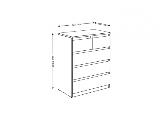 Комод МАЛЬТА 2.05.02.080.1 в Каменске-Уральском