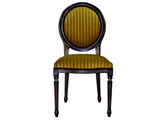 Стул Медальон (слоновая кость, патина золото)