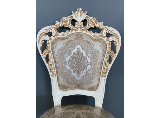 Стул Роза (слоновая кость, патина золото)