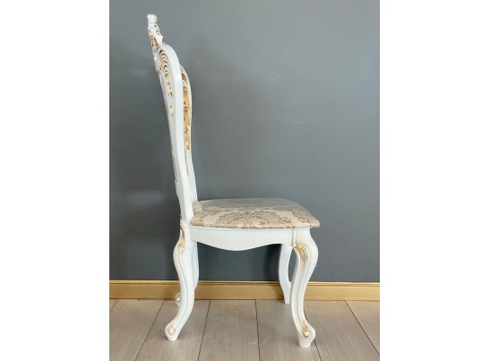 Стул Роза (белый, патина золото)