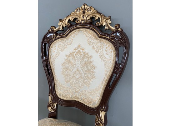 Стул Розалия (темный орех, патина золото)