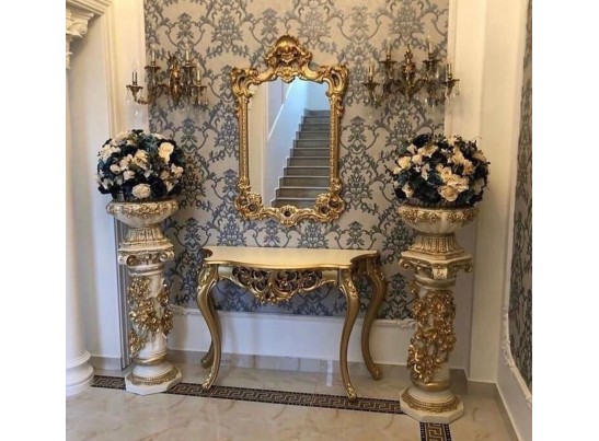 Консольный столик с зеркалом Версаль ТИП 1 (золото)