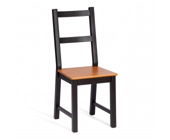 Комплект обеденный Соната/Sonata (стол+4стула) массив сосны, стол: 120х75х75см стул :41х50х95см, антик/чёрный