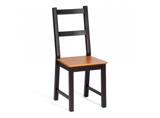 Комплект обеденный Соната/Sonata (стол+4стула) массив сосны, стол: 120х75х75см стул :41х50х95см, антик/чёрный