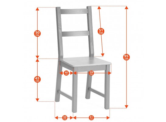 Комплект обеденный Соната/Sonata (стол+4стула) массив сосны, стол:120х75х75см стул:41х50х95см, антик/белый