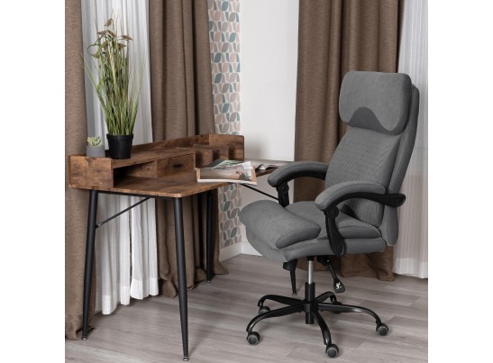 Кресло Чиф Металбл/Chief Metalbl велюр/ткань, серый, 29/TW-12