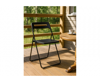 Пластиковый стул Fold складной black
