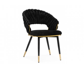Стул на металлокаркасе Rakel black / gold