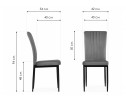 Стул на металлокаркасе Rek cappuccino / black