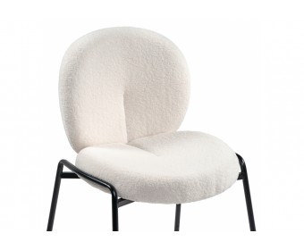 Стул на металлокаркасе Kalipso 1 white / black